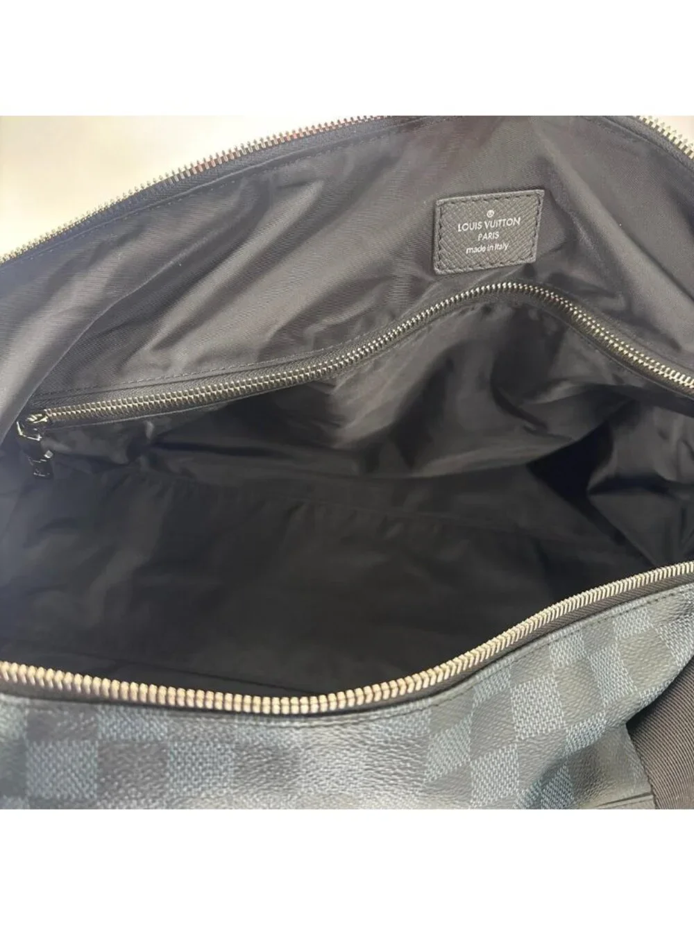 Louis Vuitton Damier Cobalt Match Point Polochon Boston Bag